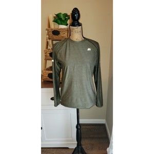 Russell Dri-Power 360 | Kids XXL | Adult Small | Training Army Green Long Sleeve